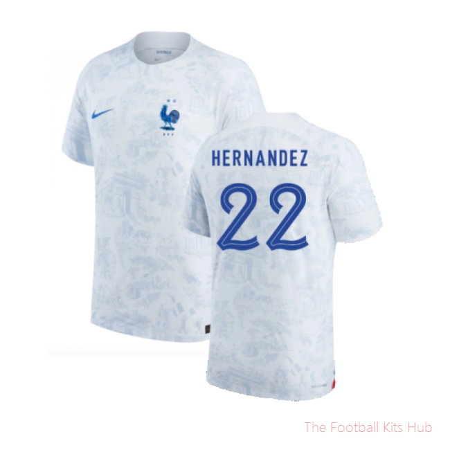 2022-2023 France Match ADV Dri-Fit Away Shirt (Hernandez 22)-unisoccer store